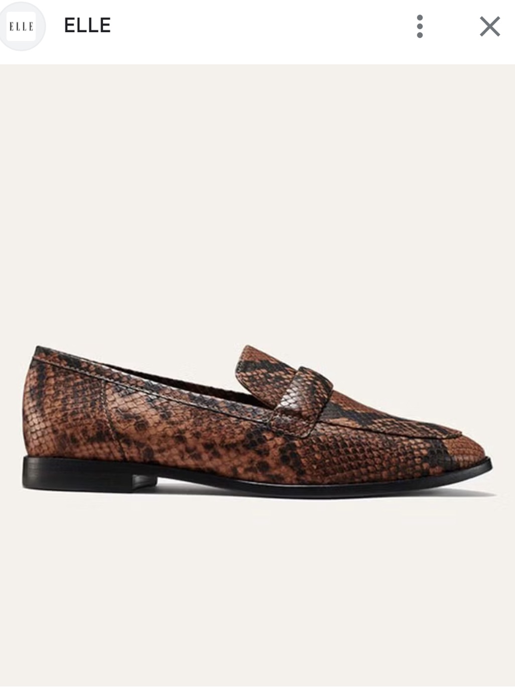 Margaux - Andie Loafer - Brown And Black Python Embossed Loafers
